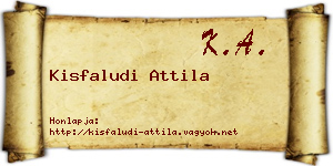 Kisfaludi Attila névjegykártya