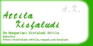 attila kisfaludi business card